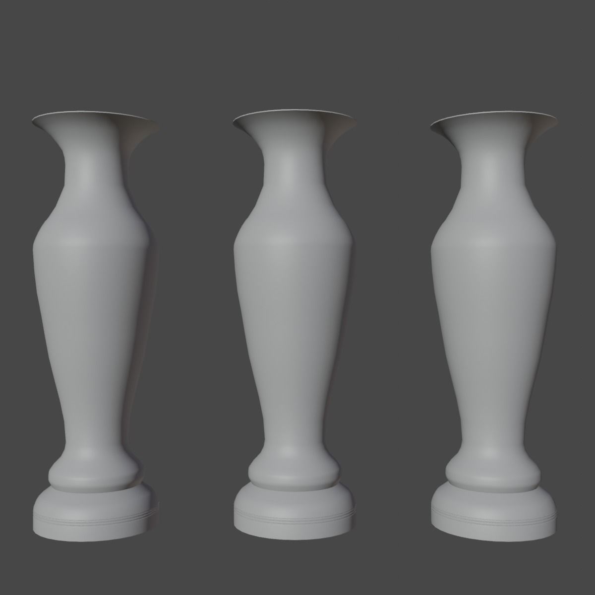 Decorative Vase Low-poly 3D model_12