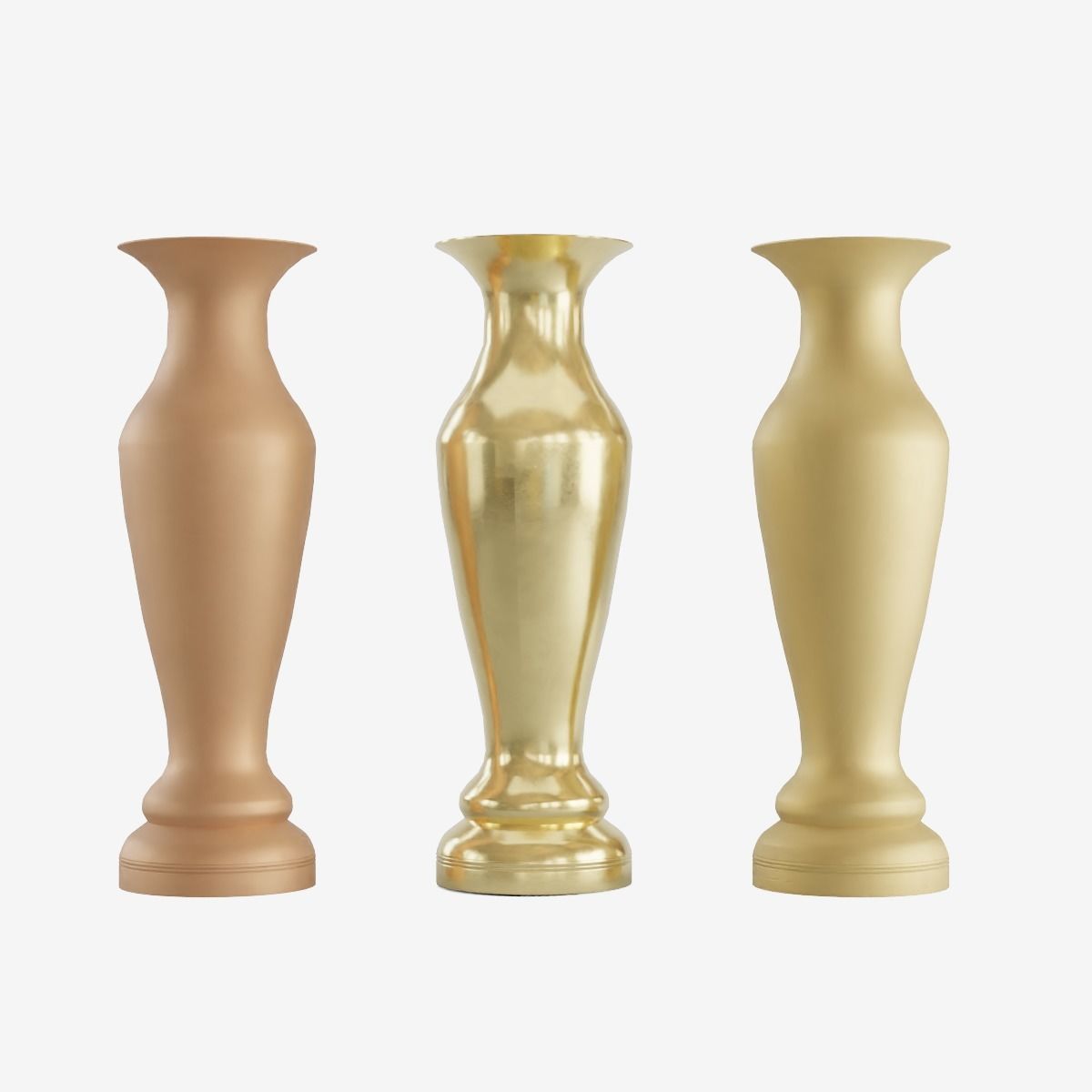 Decorative Vase Low-poly 3D model_1