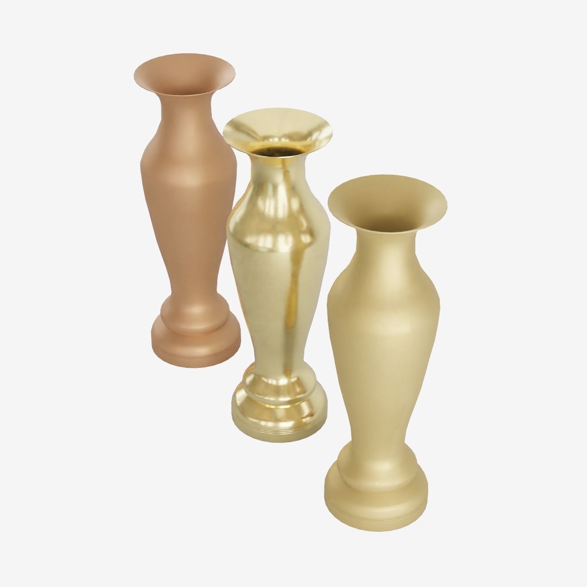 Decorative Vase Low-poly 3D model_7