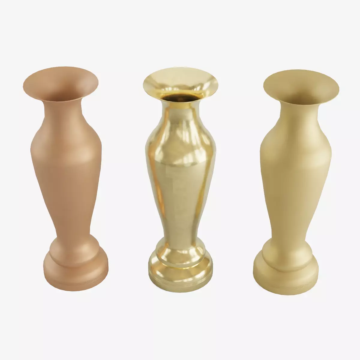 Decorative Vase Low-poly 3D model_0