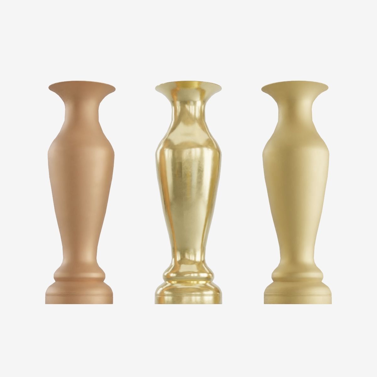 Decorative Vase Low-poly 3D model_9