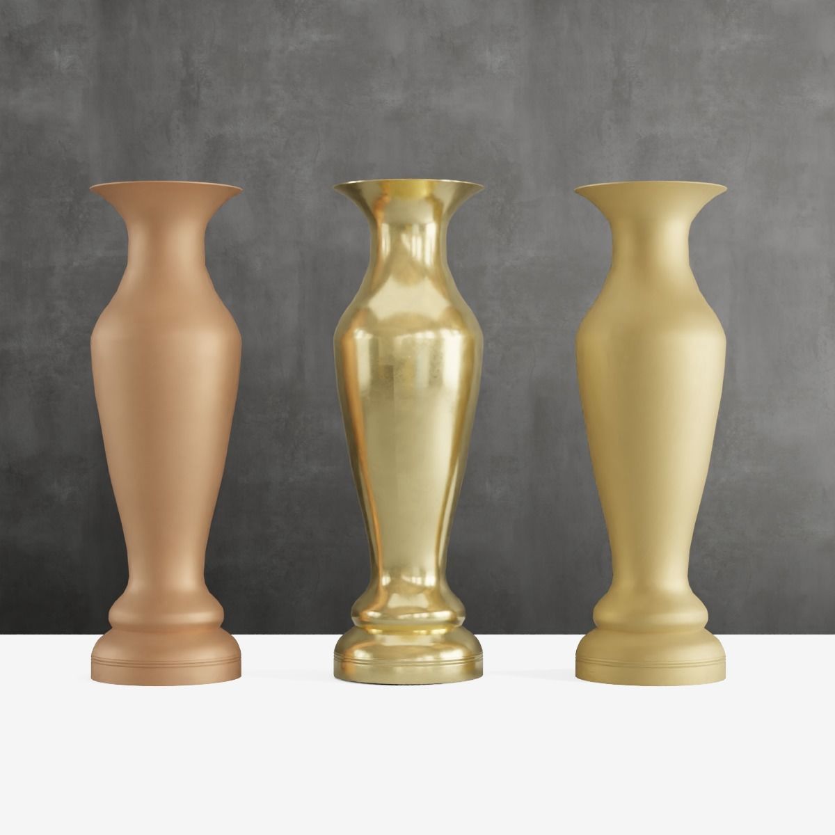 Decorative Vase Low-poly 3D model_2