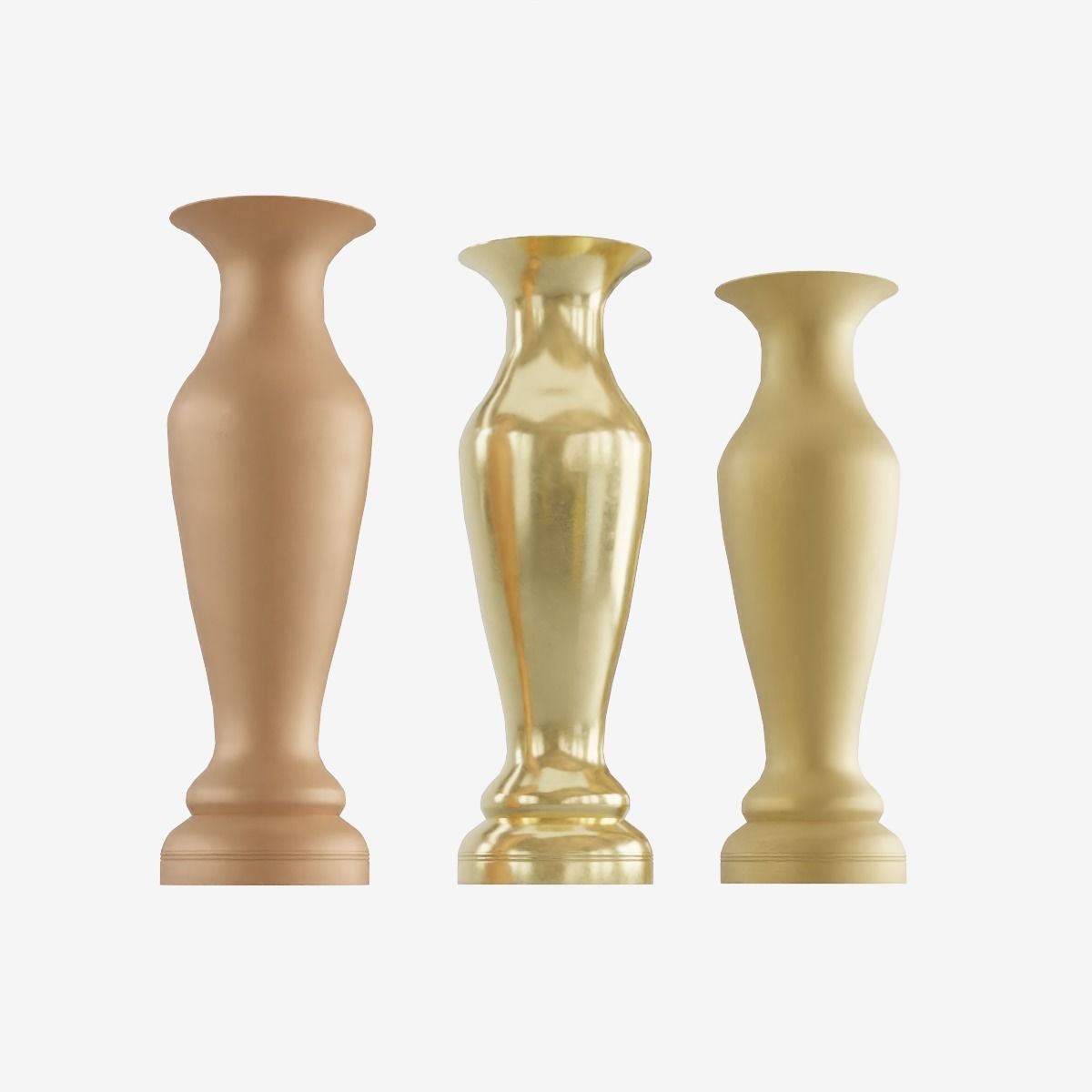 Decorative Vase Low-poly 3D model_10