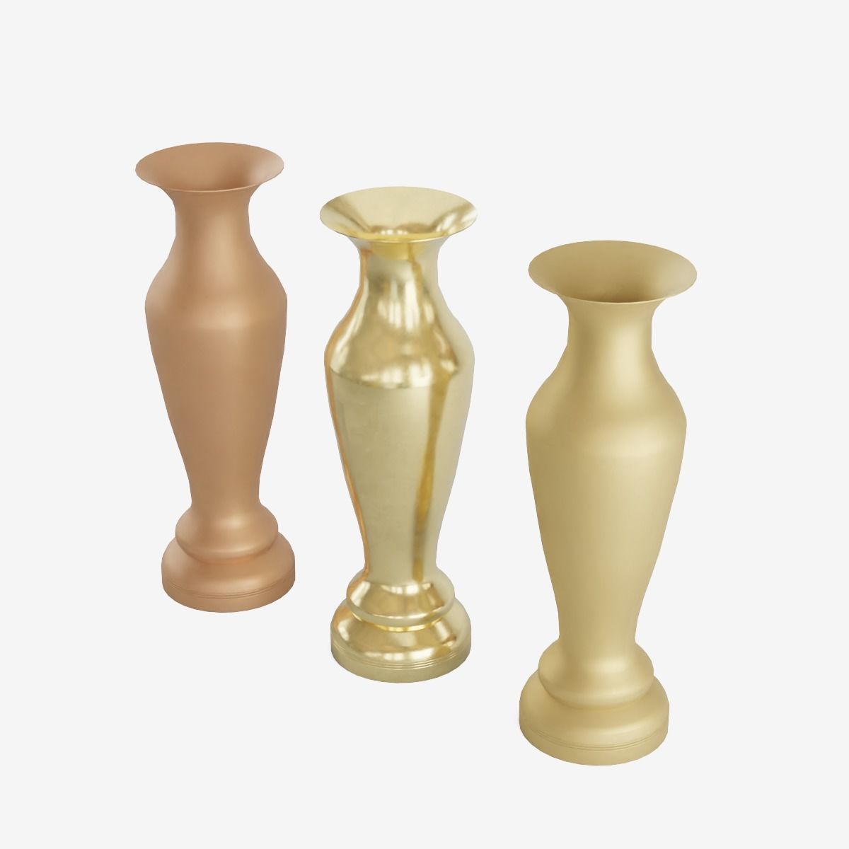 Decorative Vase Low-poly 3D model_6