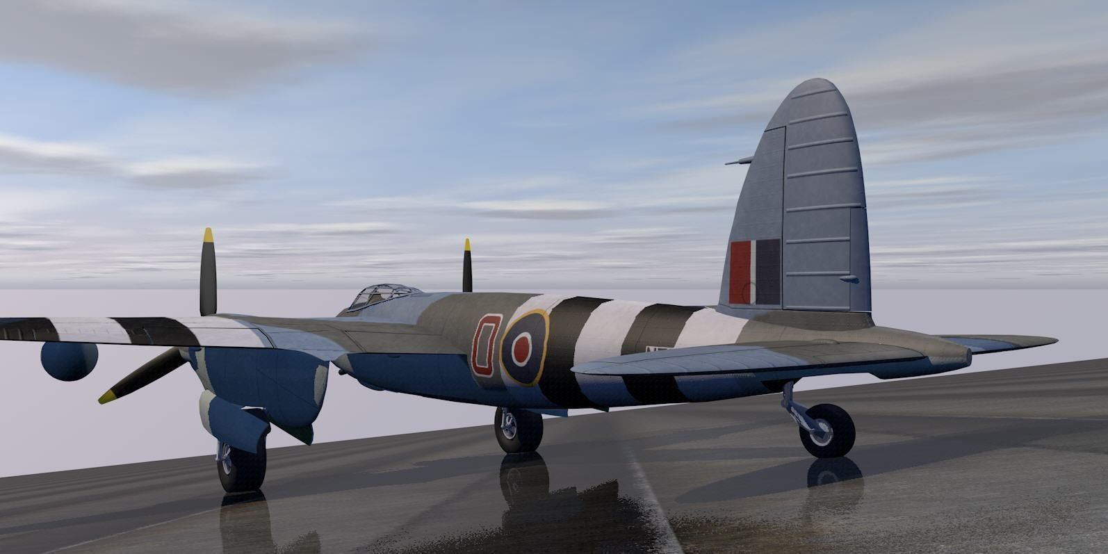 DeHavilland Mosquito Mk-18 3D model_5