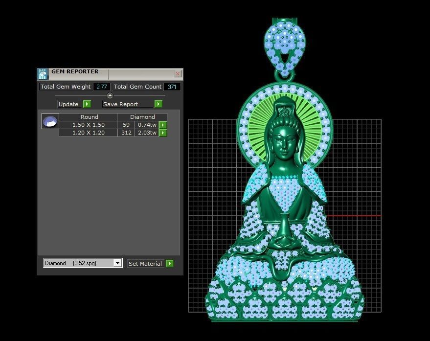 Buddha Bodhisattva 3D print model_3
