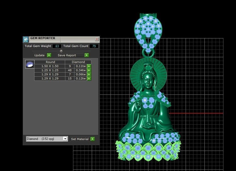 Buddha Bodhisattva 3D print model_3