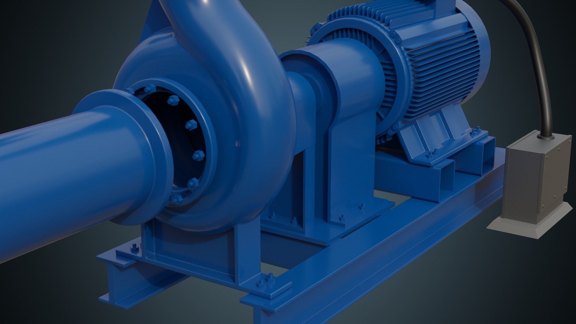 Water Pump 3 Basic 3D model_5