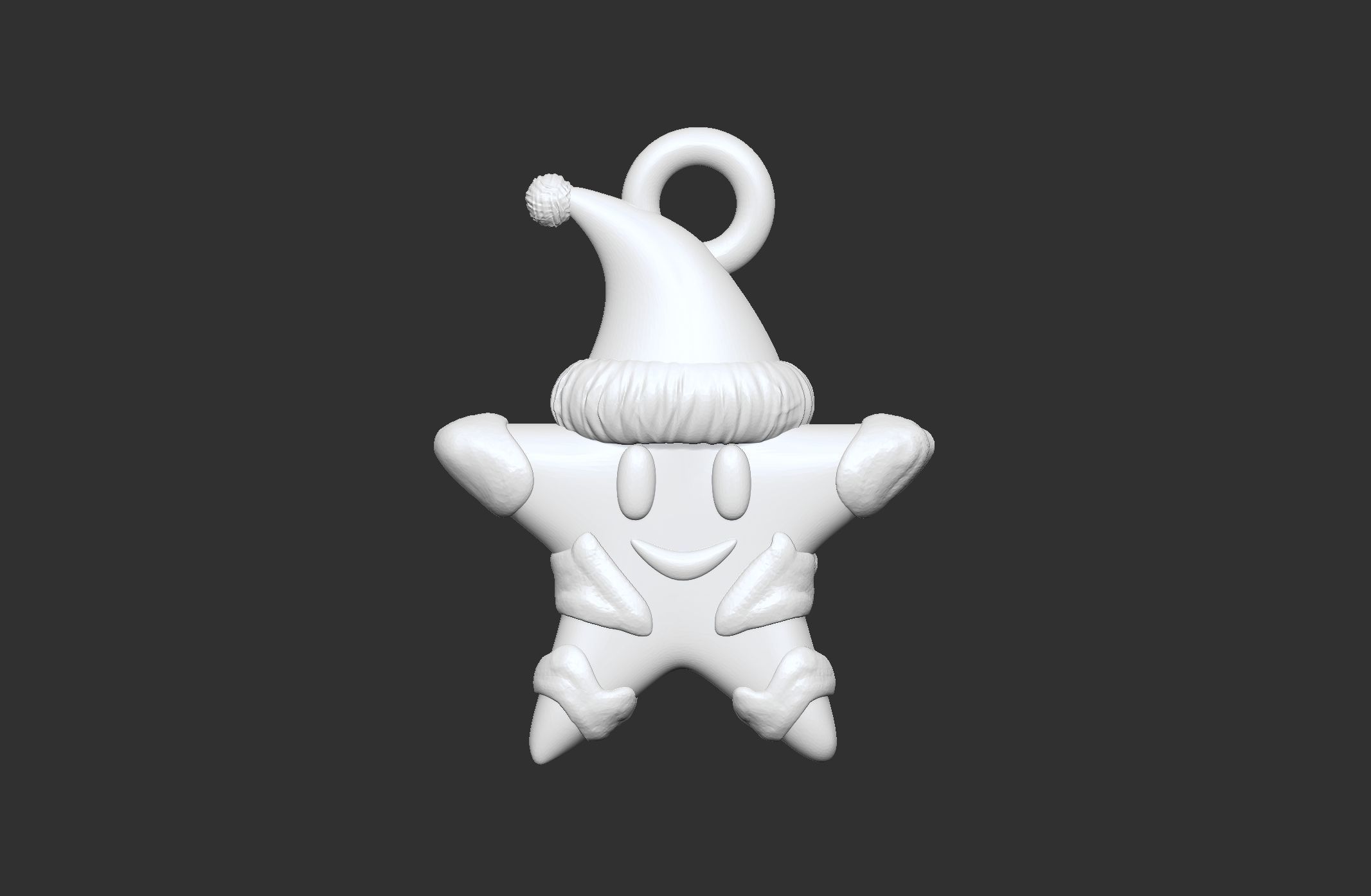 christmas star ornament pentant decoration 3D print model_7