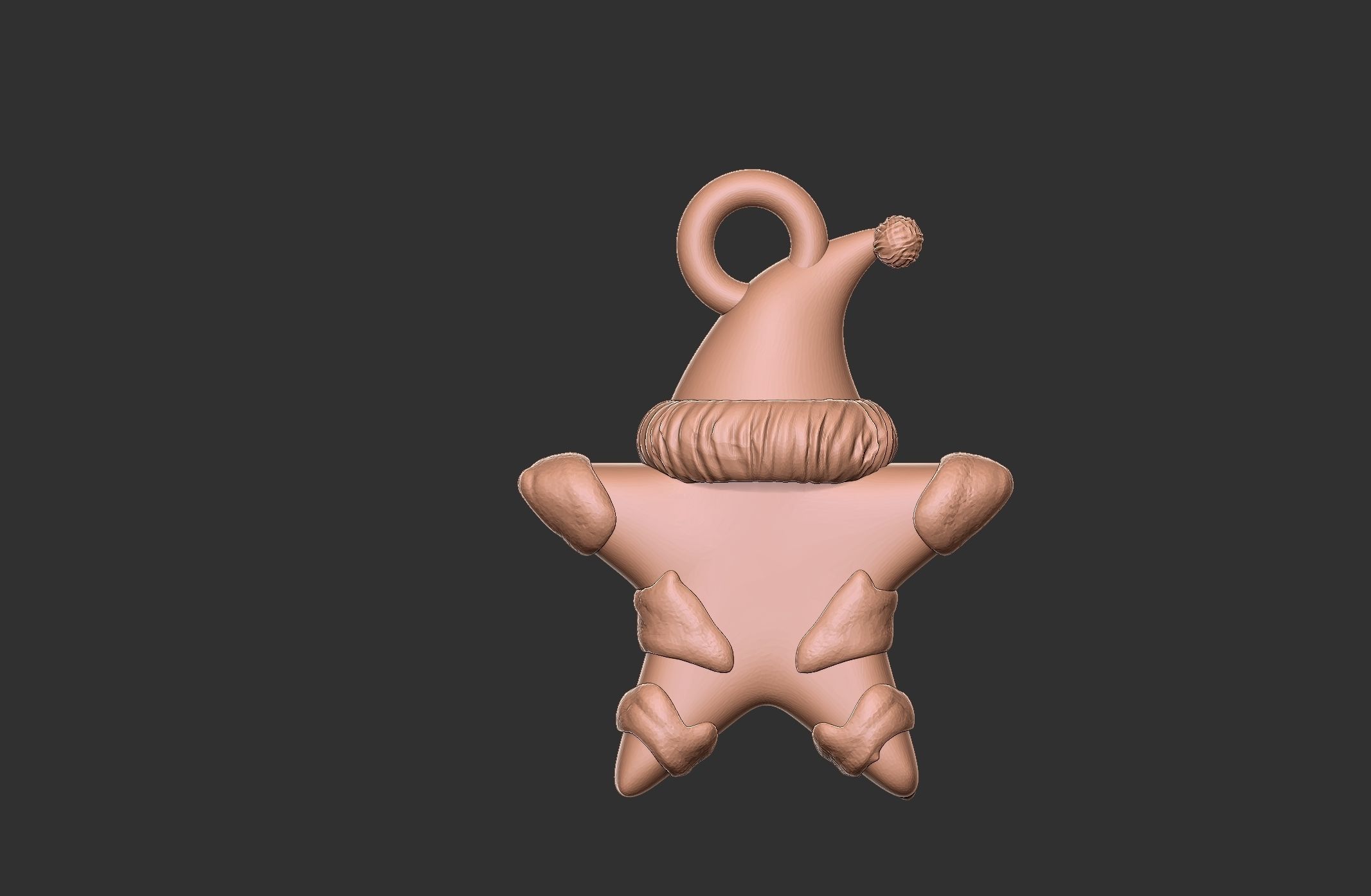 christmas star ornament pentant decoration 3D print model_2