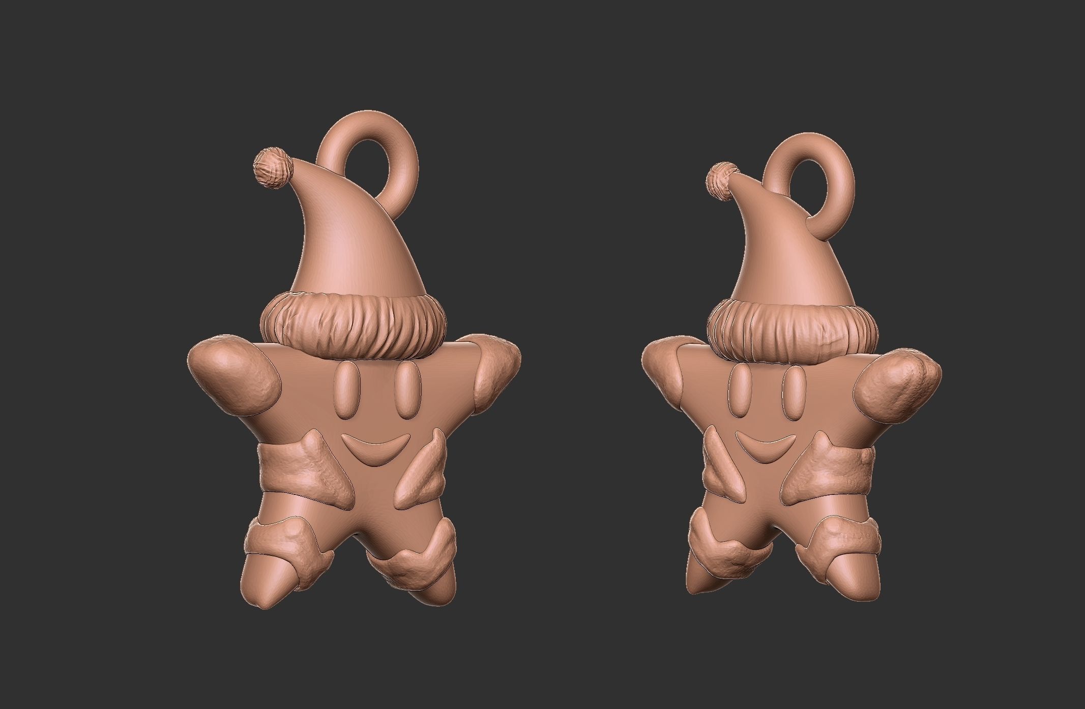 christmas star ornament pentant decoration 3D print model_1