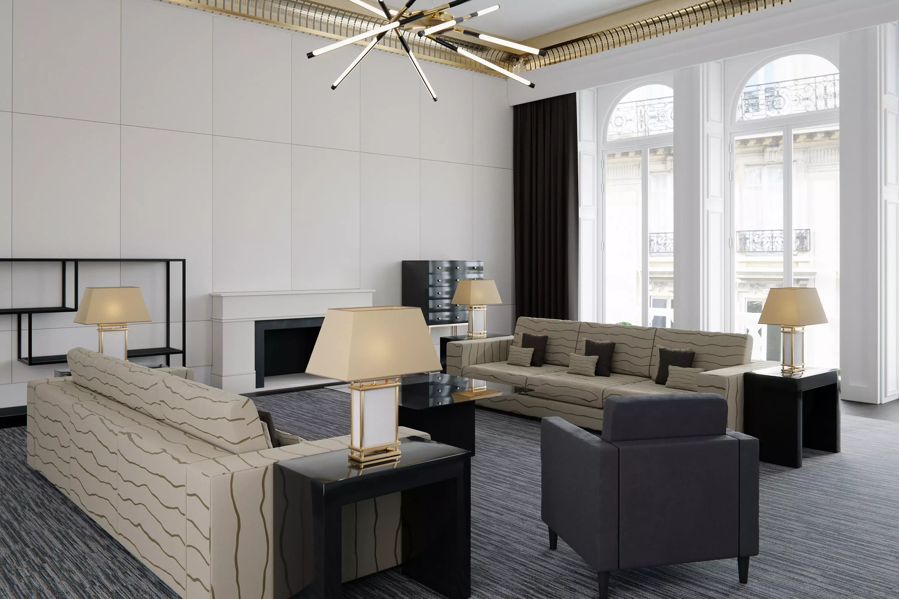 Modern Furniture Set 3D Model Collection_0