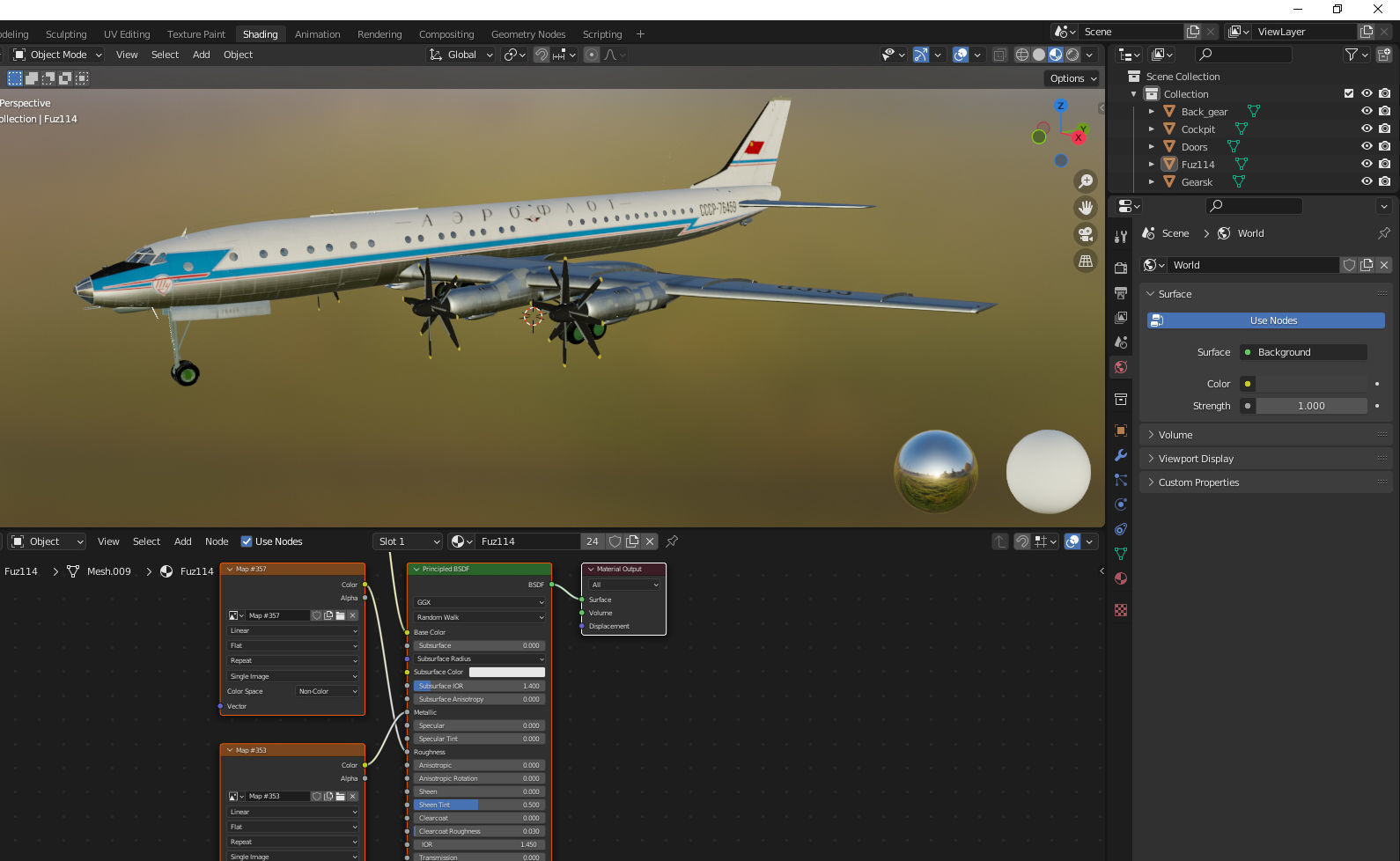 Tupolev Tu-114 3D model_20