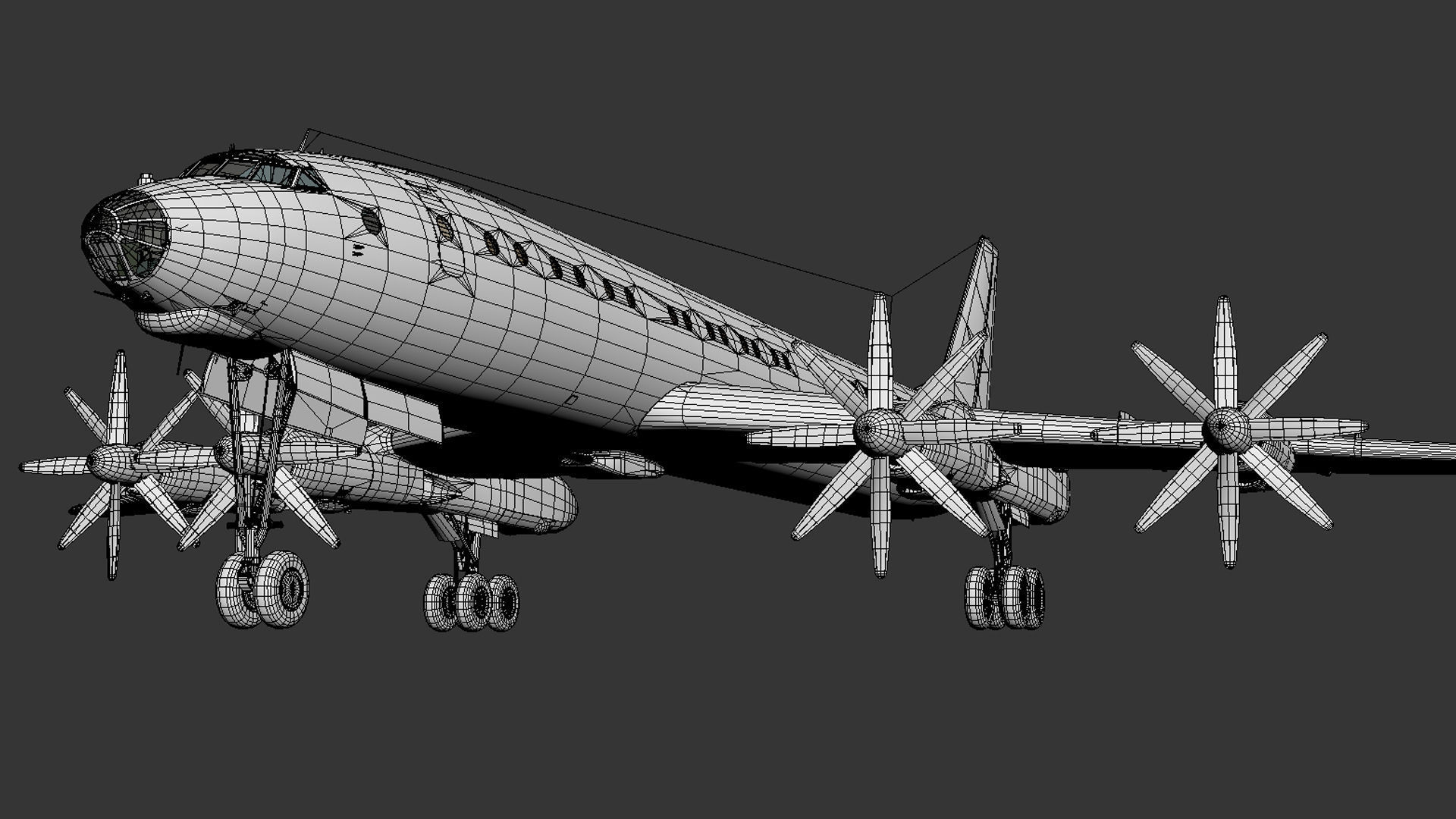 Tupolev Tu-114 3D model_23