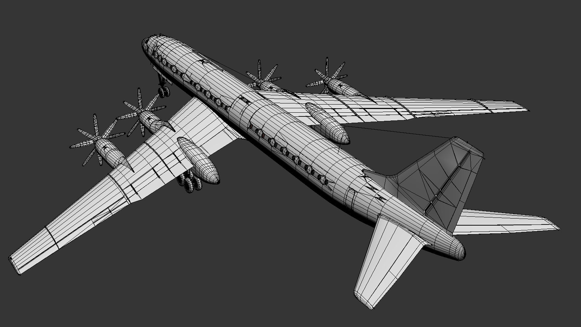 Tupolev Tu-114 3D model_25