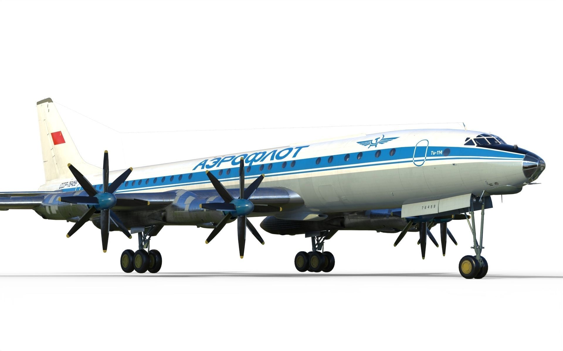 Tupolev Tu-114 3D model_2
