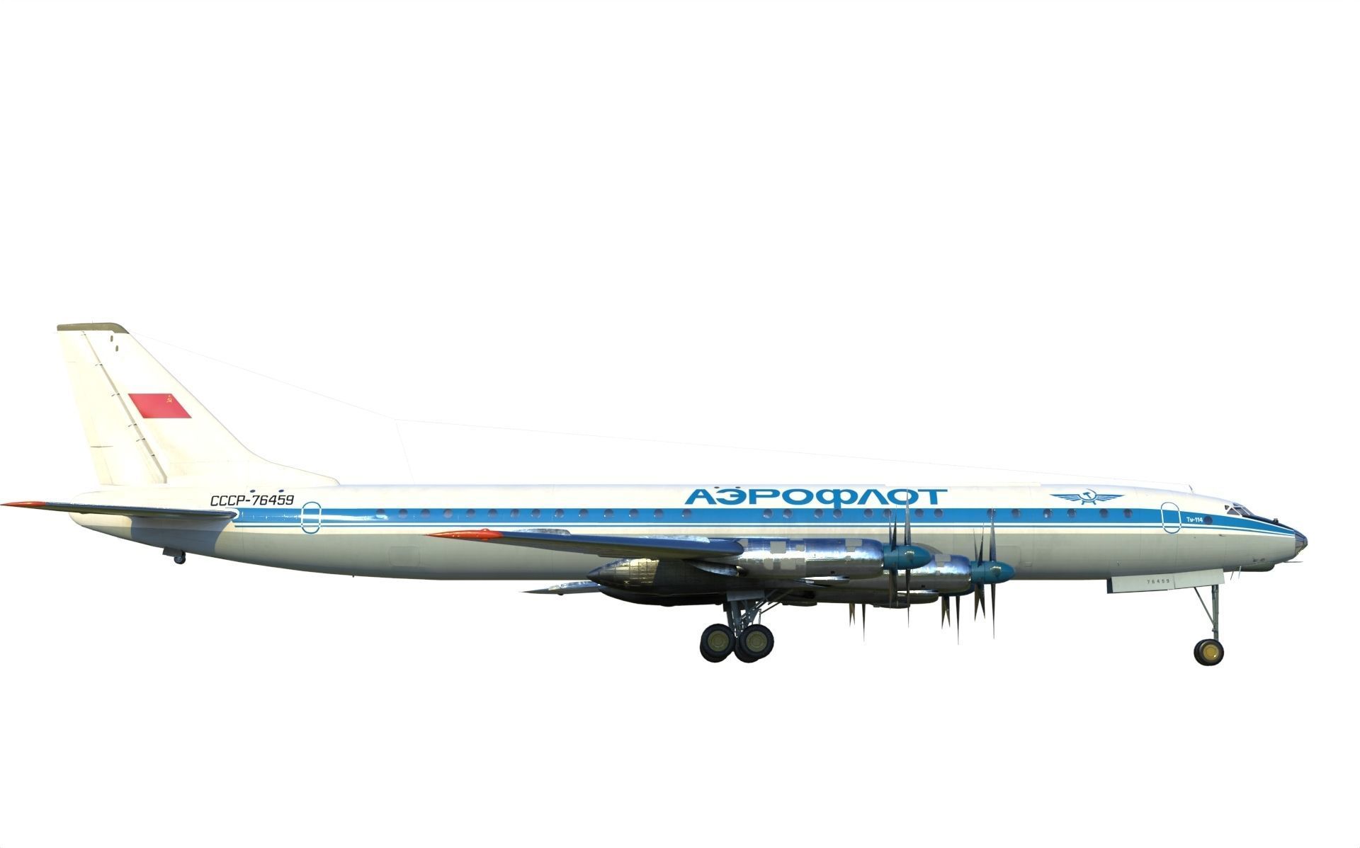 Tupolev Tu-114 3D model_3