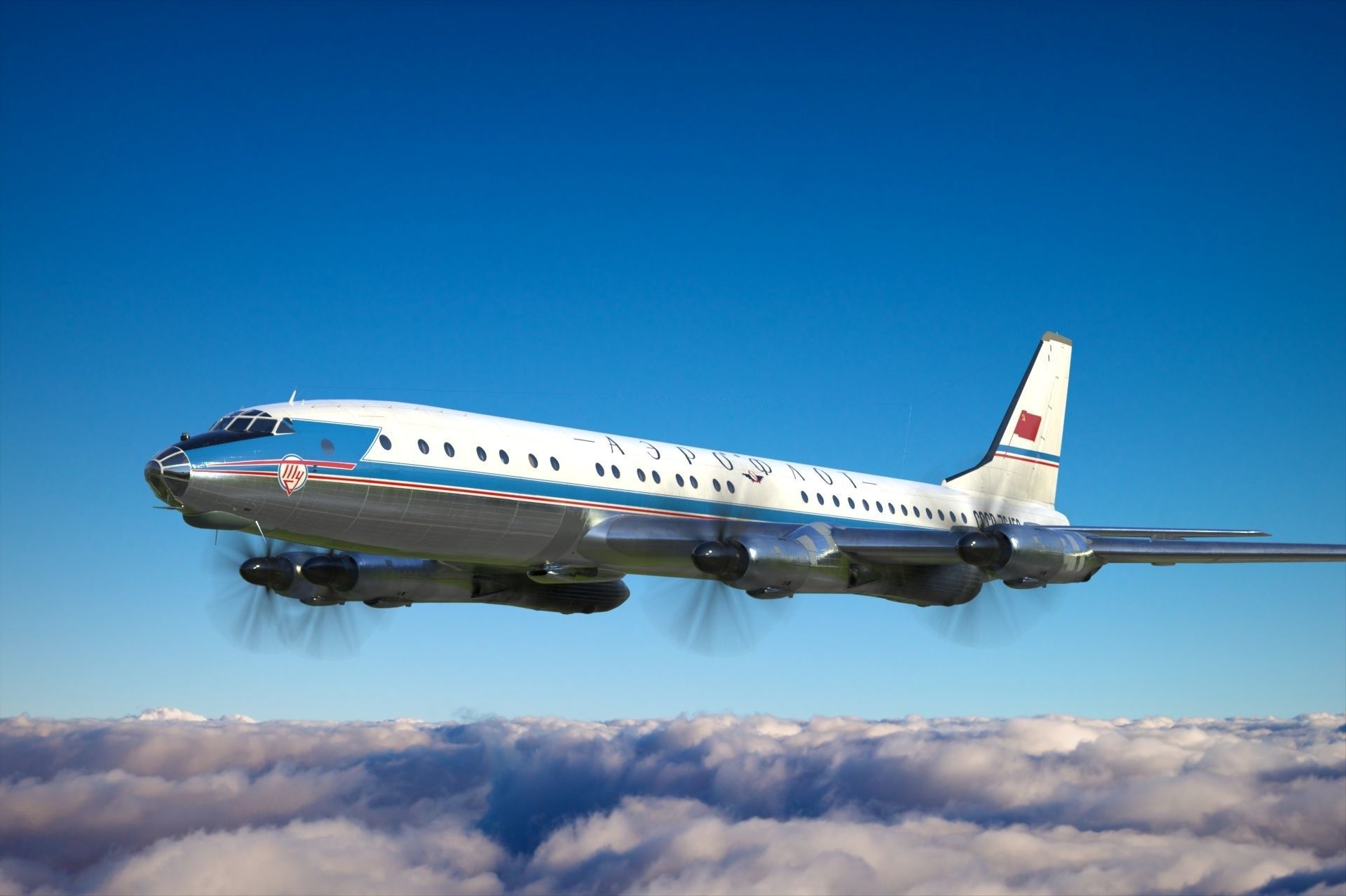 Tupolev Tu-114 3D model_16