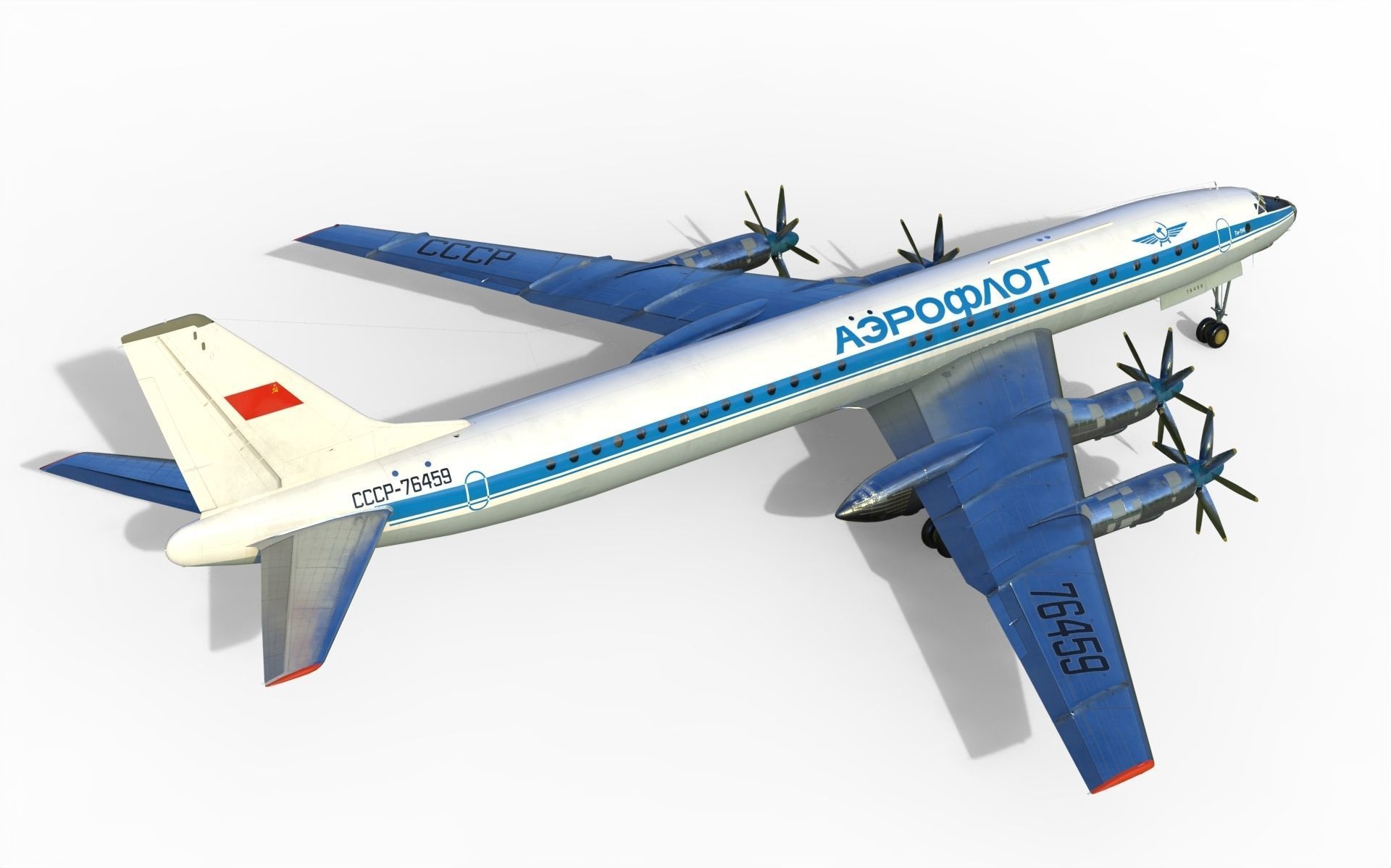 Tupolev Tu-114 3D model_4