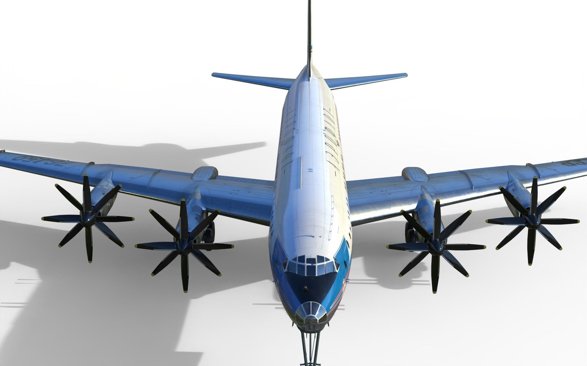 Tupolev Tu-114 3D model_13