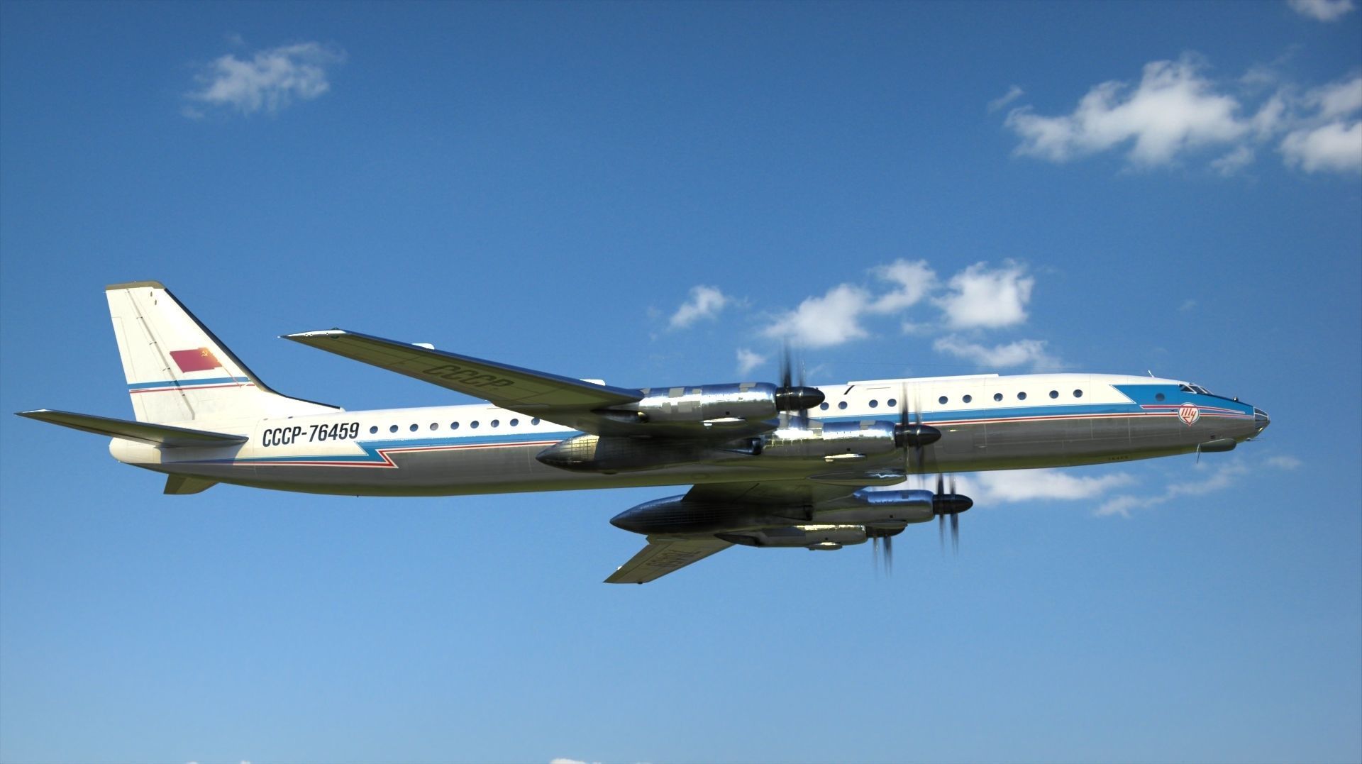 Tupolev Tu-114 3D model_19