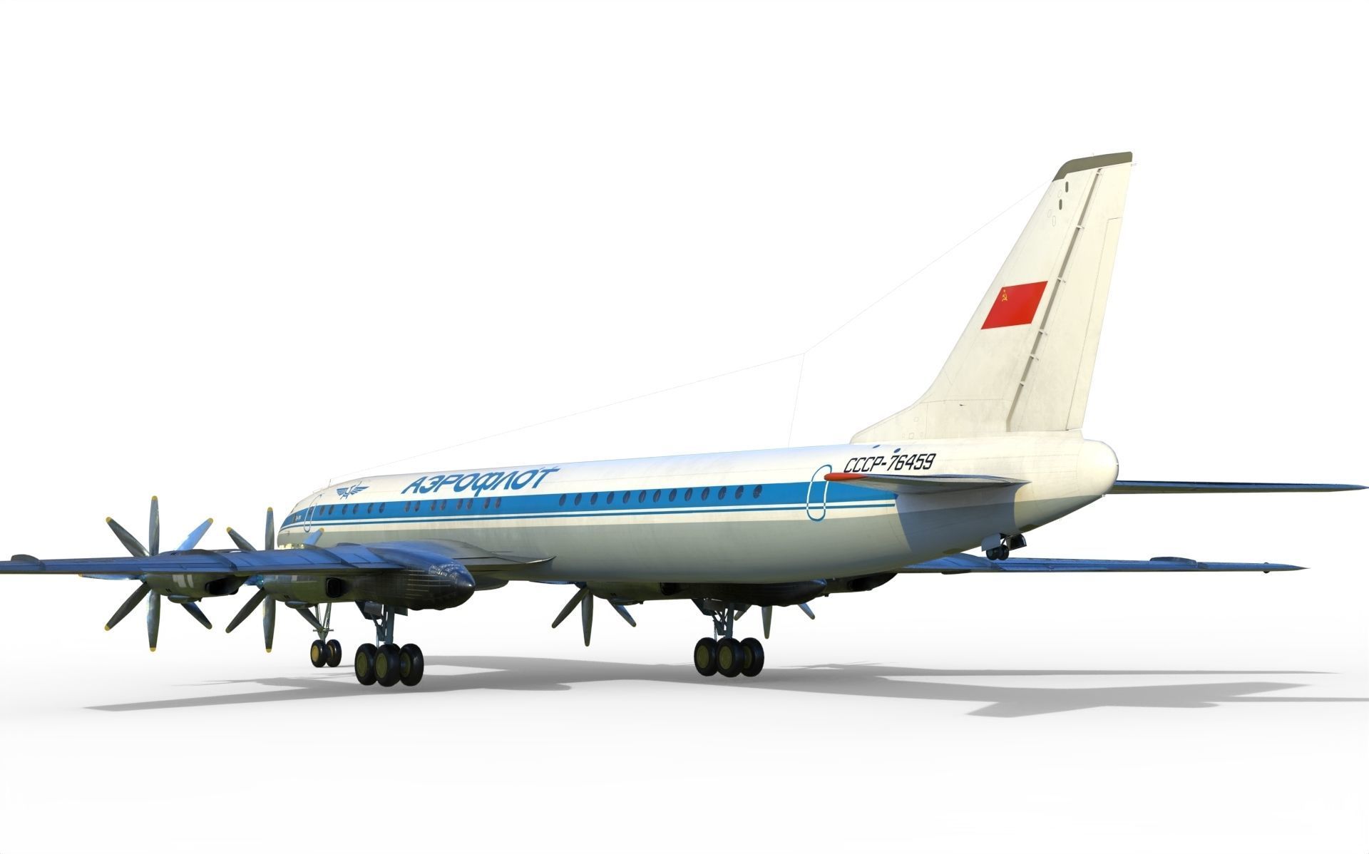 Tupolev Tu-114 3D model_5