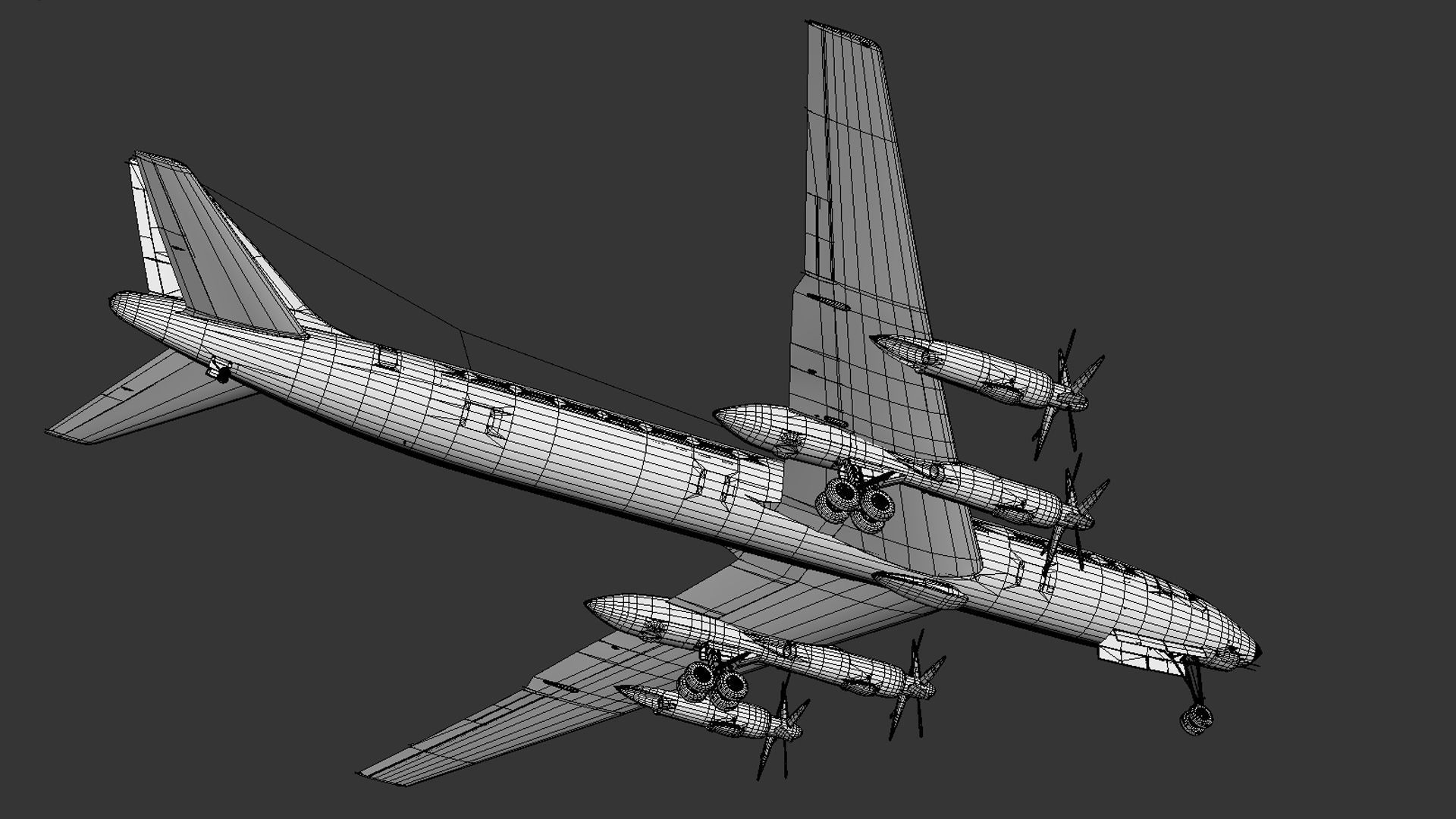 Tupolev Tu-114 3D model_26
