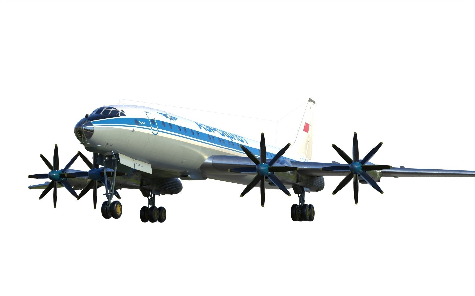 Tupolev Tu-114 3D model_7