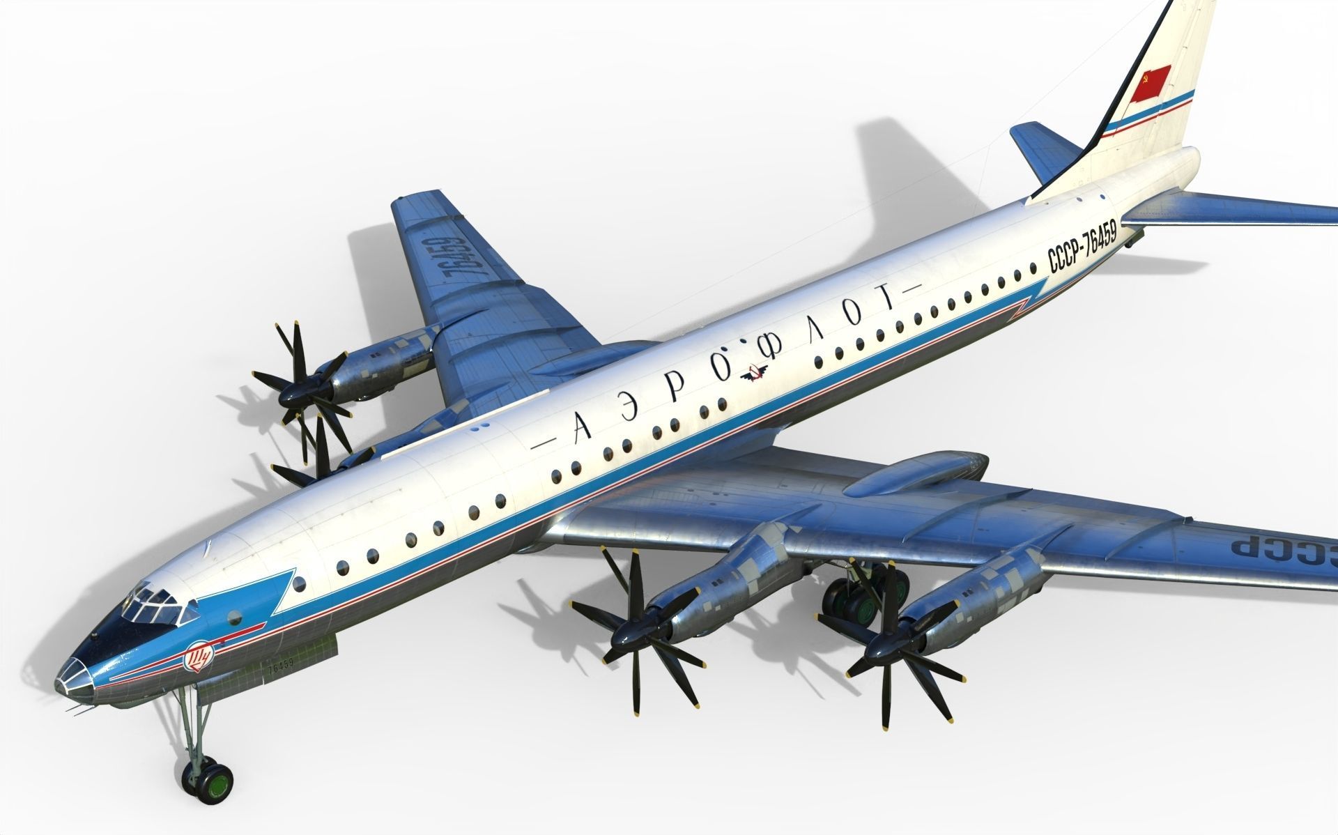 Tupolev Tu-114 3D model_15