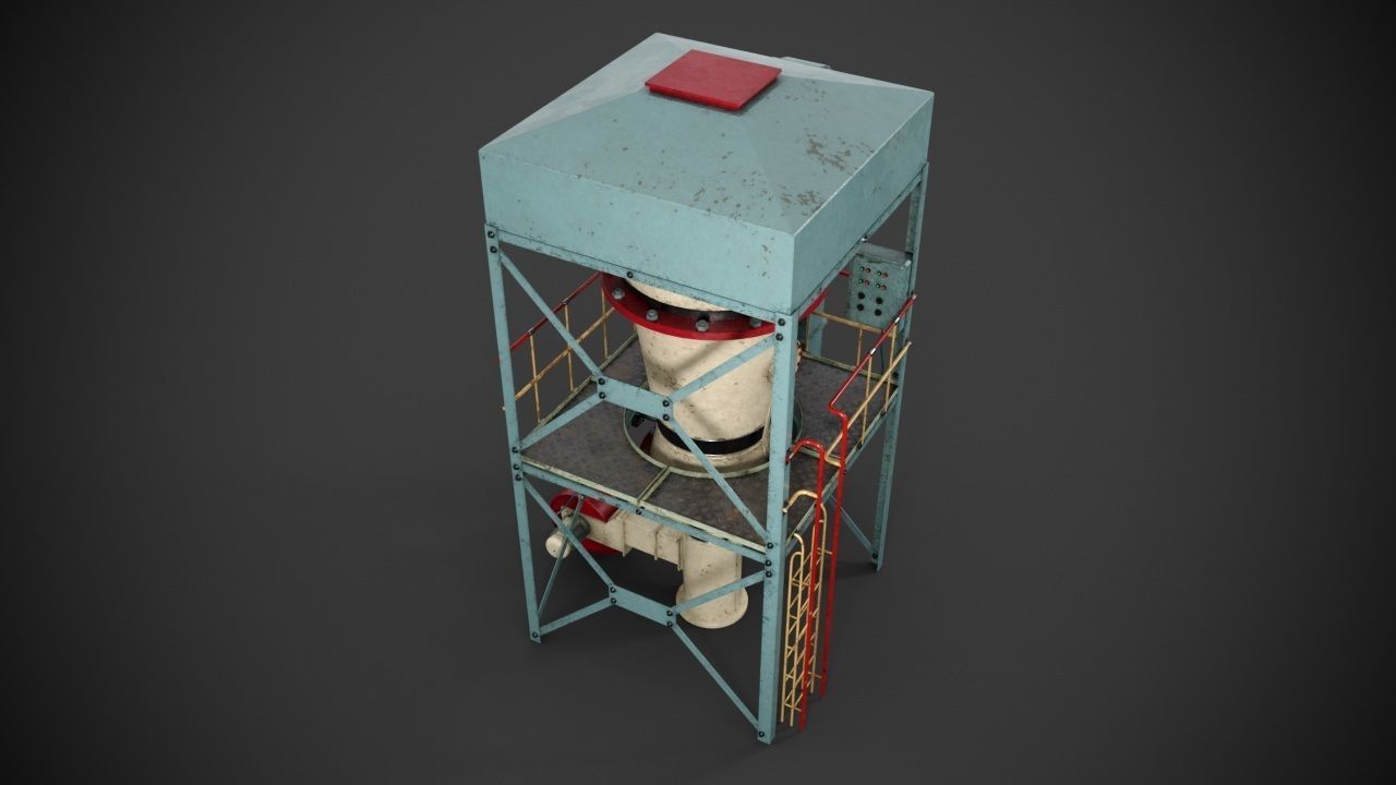 Machinery device 3D model_7