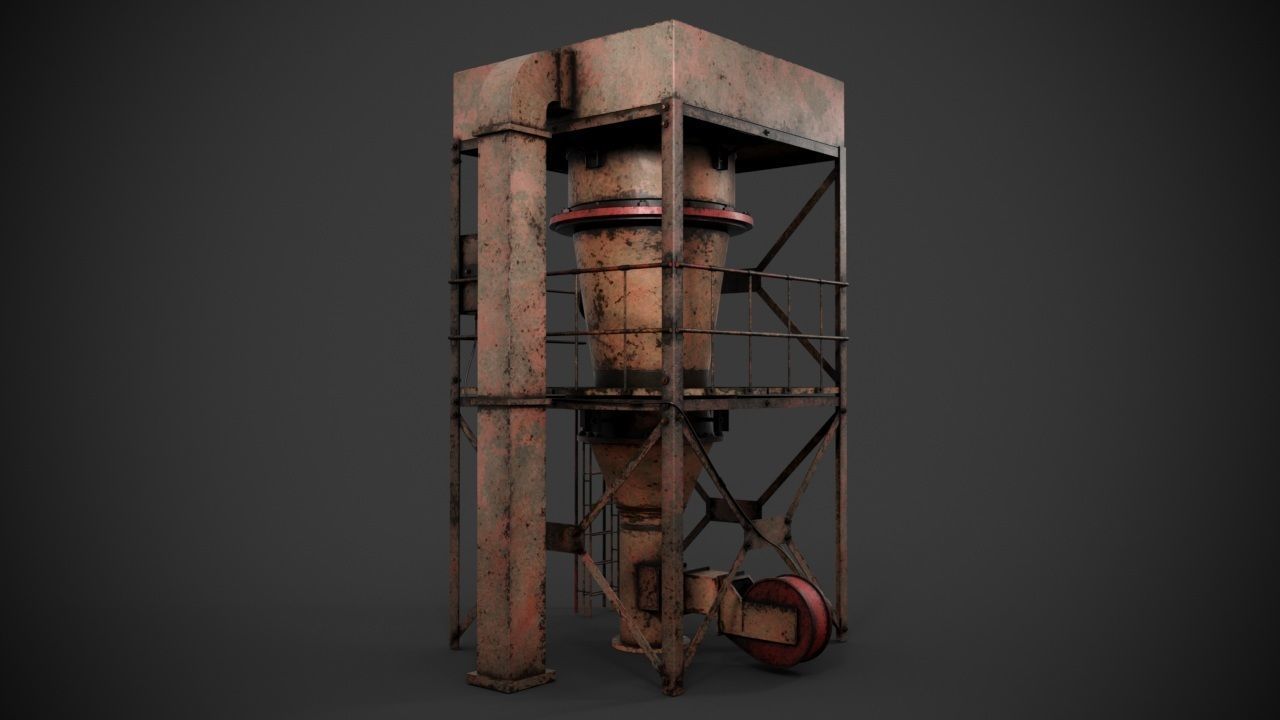 Machinery device 3D model_10