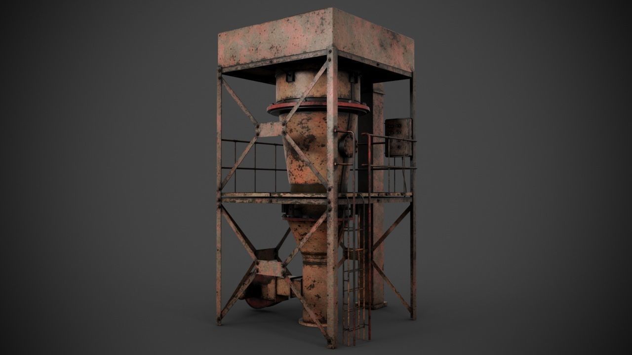 Machinery device 3D model_8