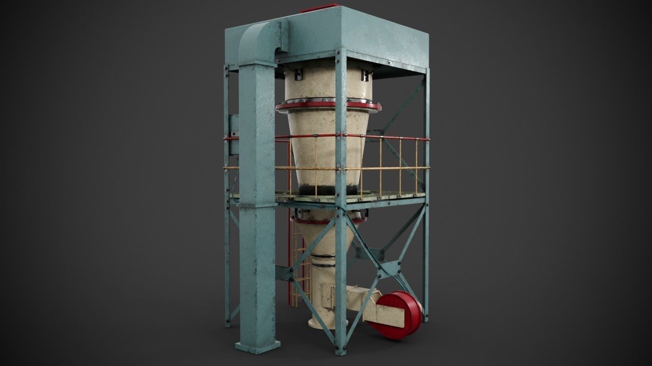 Machinery device 3D model_5