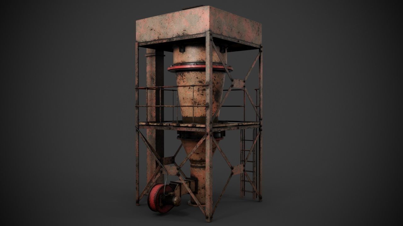 Machinery device 3D model_11