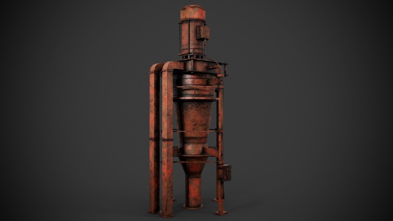 Machinery device 3D model_8