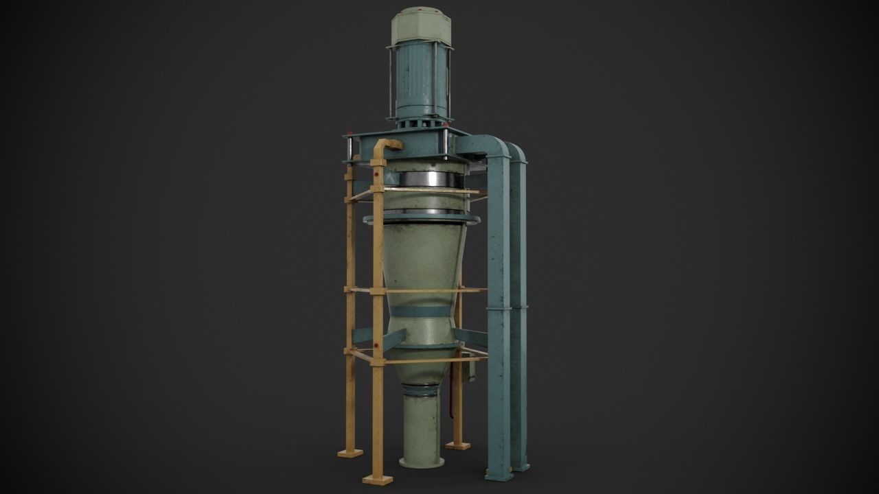 Machinery device 3D model_6