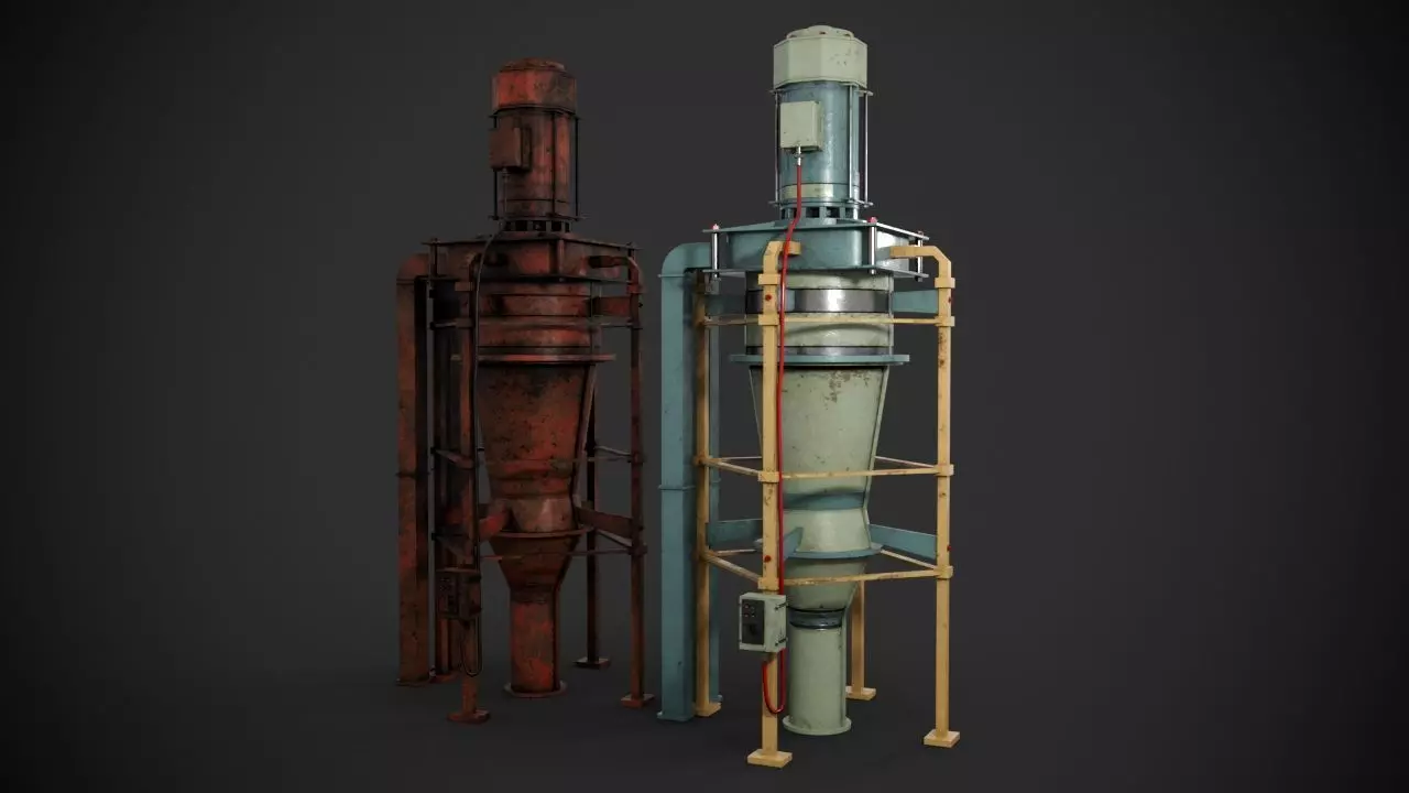 Machinery device 3D model_0