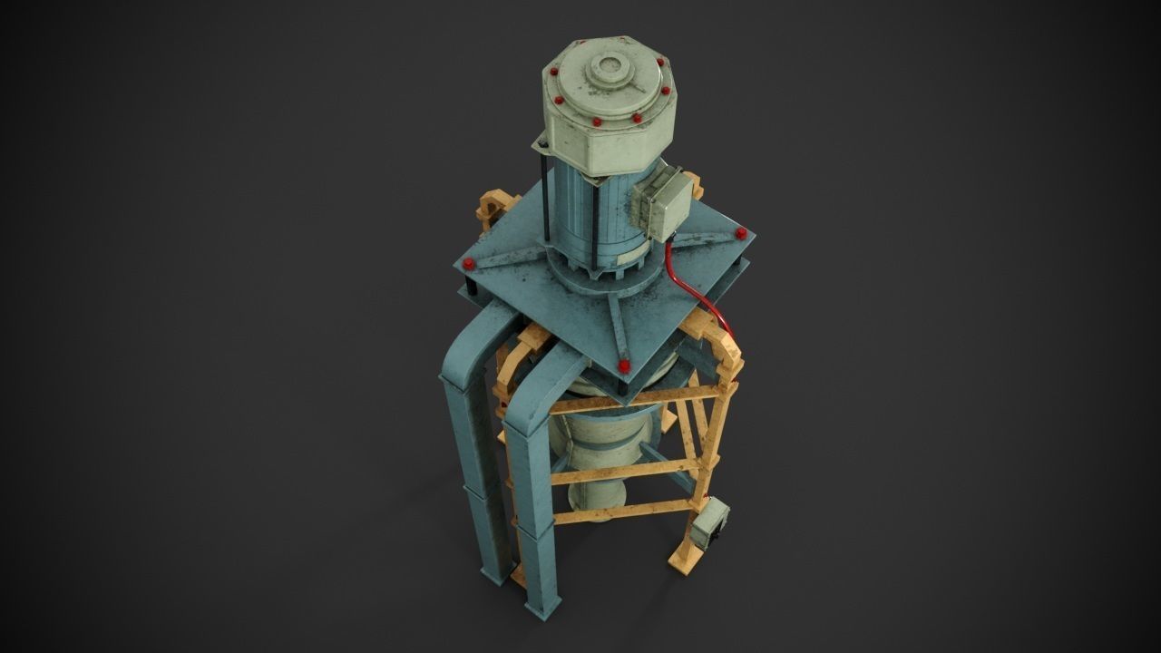 Machinery device 3D model_7