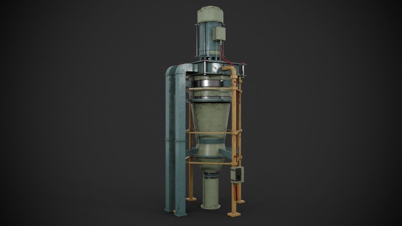 Machinery device 3D model_3