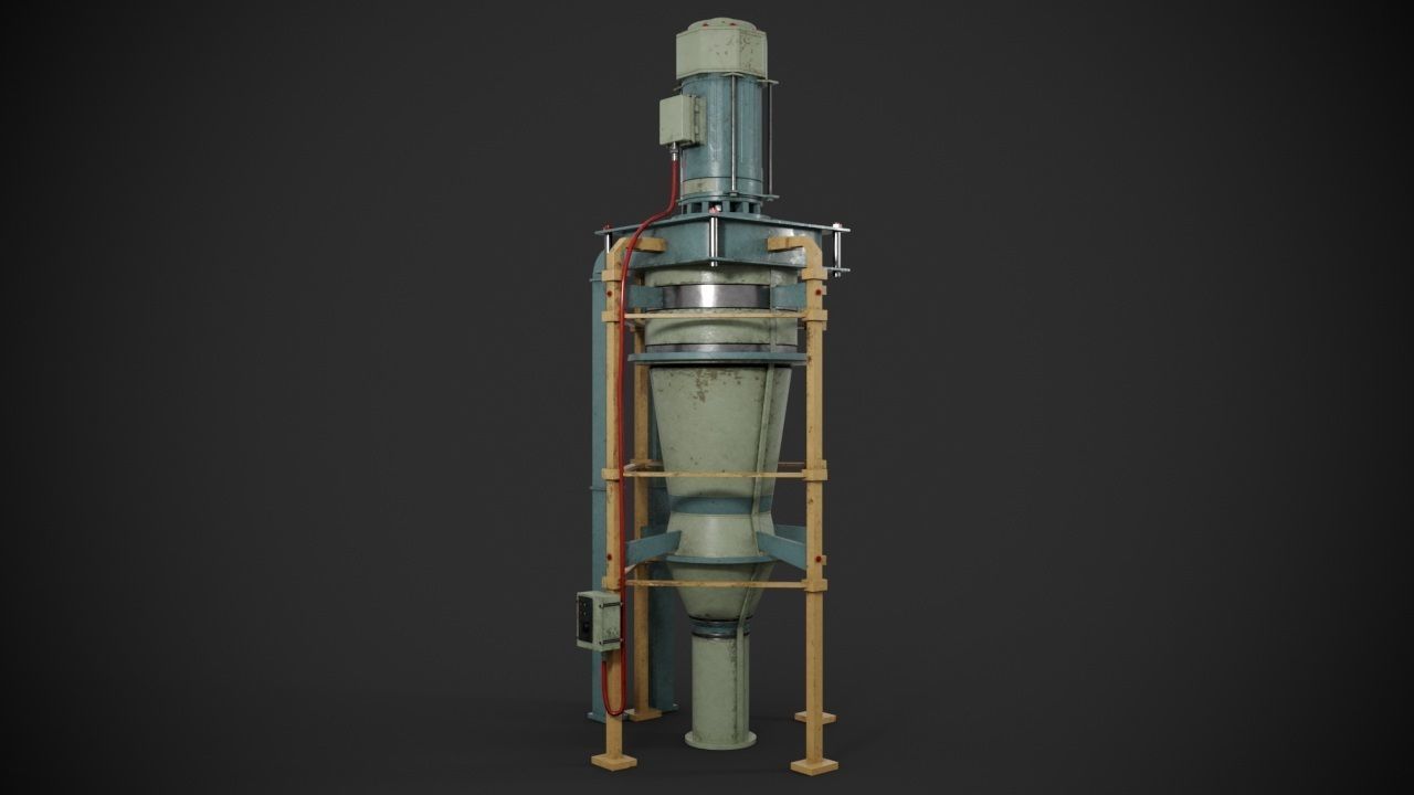 Machinery device 3D model_4