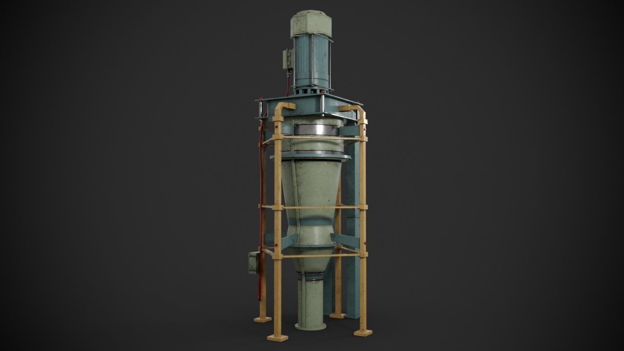 Machinery device 3D model_5