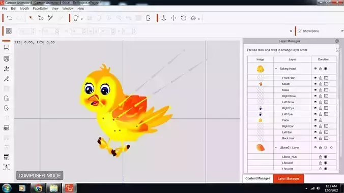 tony chidya cartoon in 2d  3D model