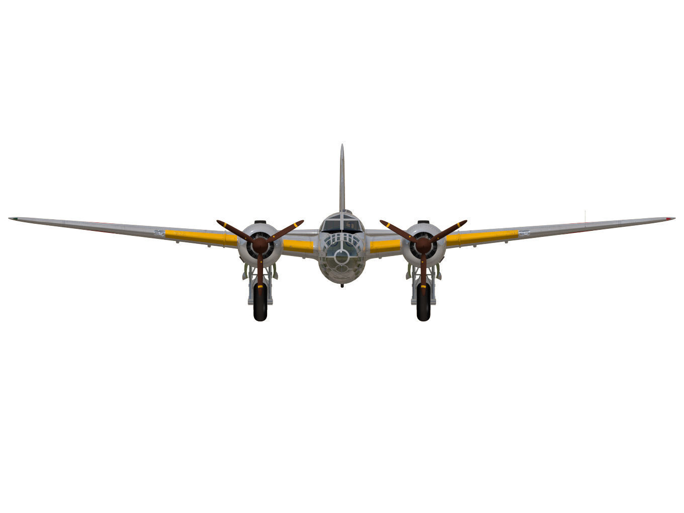 Ki49 Type 100 heavy bomber Donryu 3D model_9