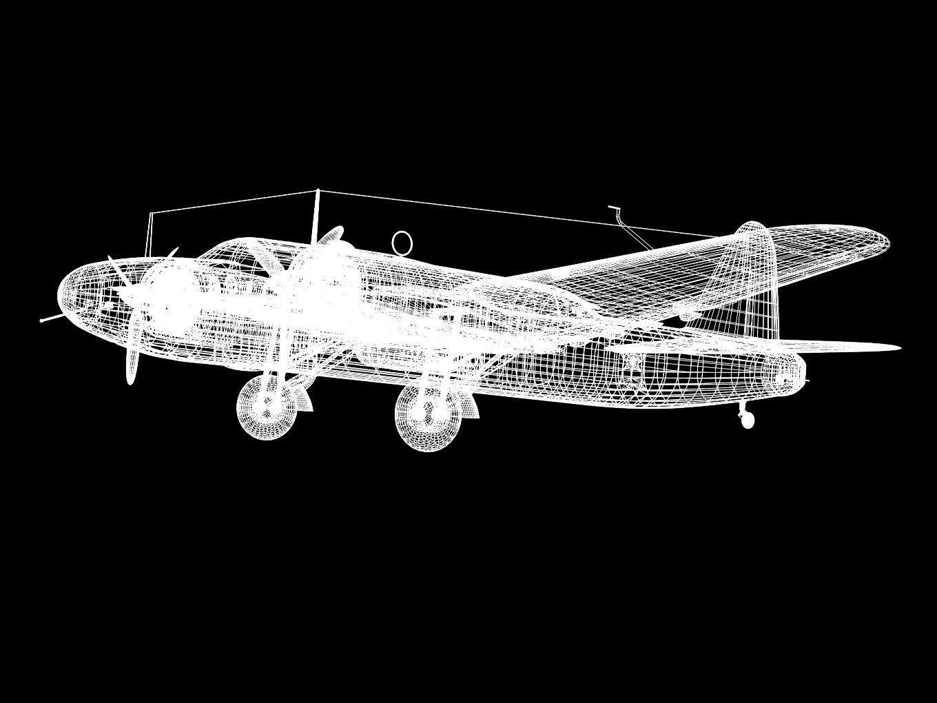Ki49 Type 100 heavy bomber Donryu 3D model_13