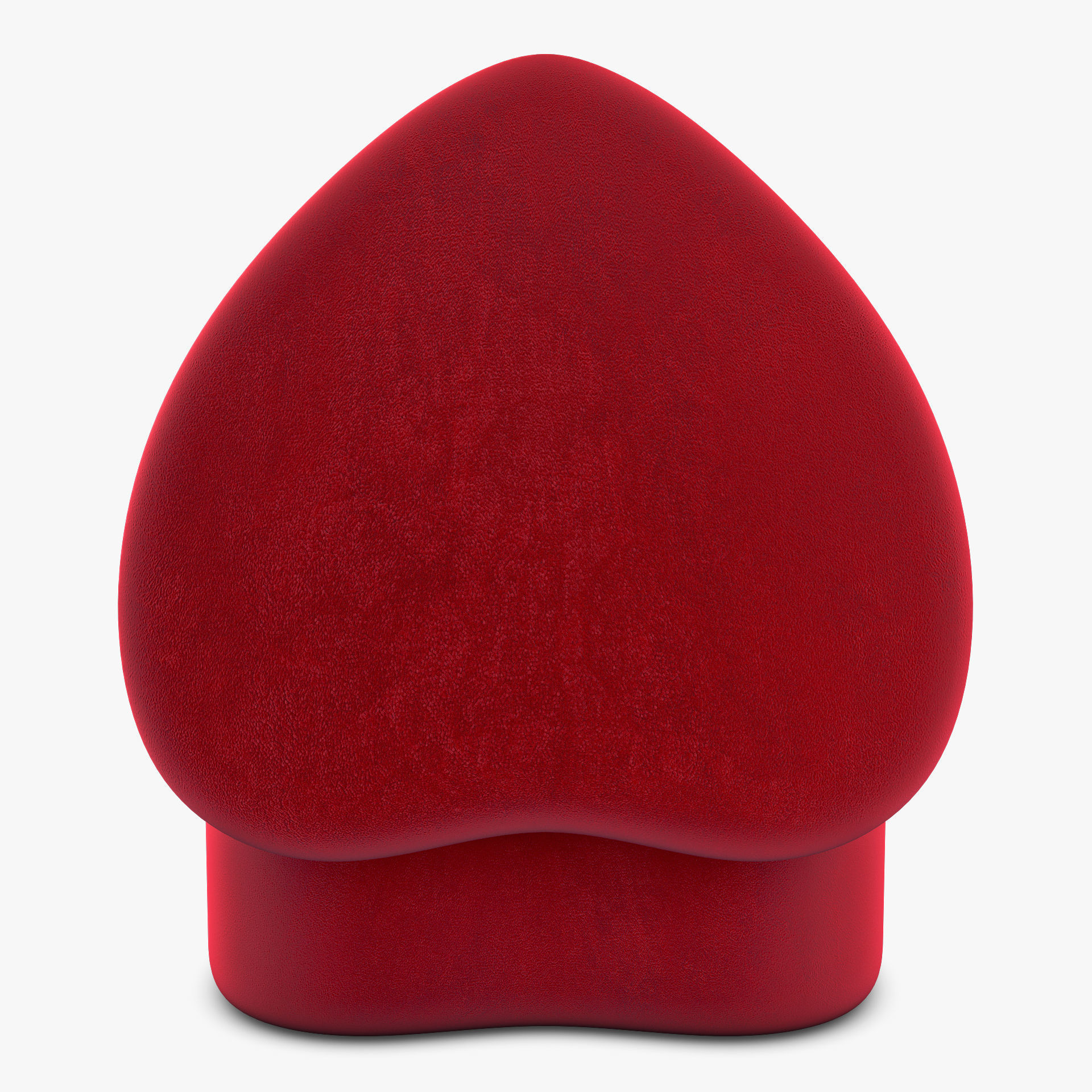 Heart Shape Ring Box Red v 1 3D model_5