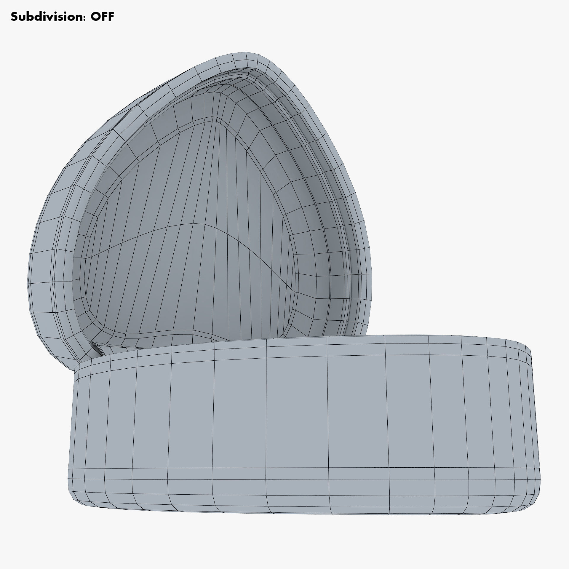 Heart Shape Ring Box Red v 1 3D model_16
