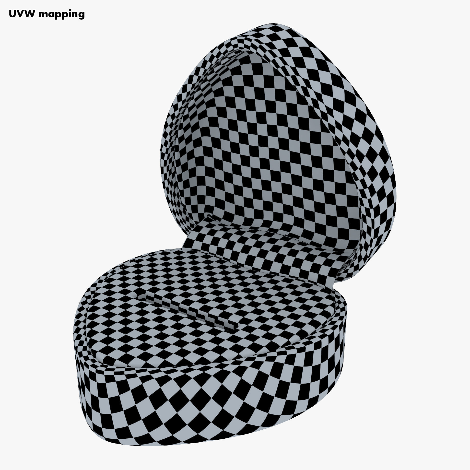 Heart Shape Ring Box Red v 1 3D model_27