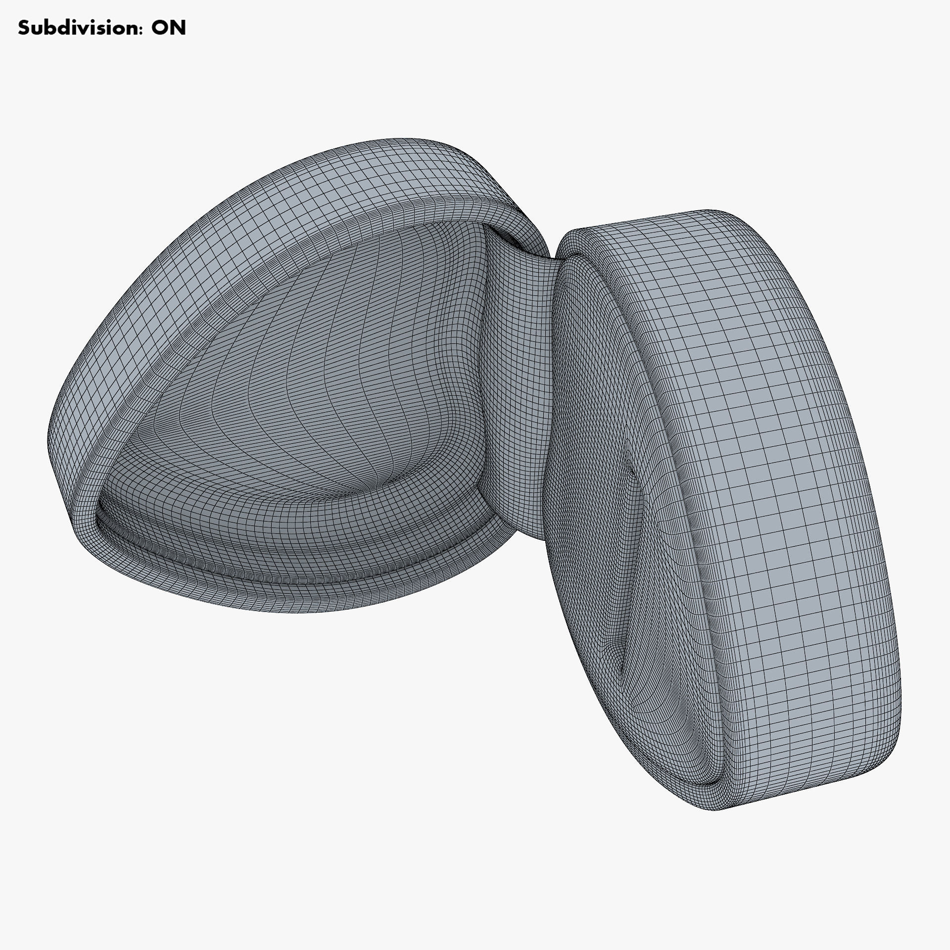 Heart Shape Ring Box Red v 1 3D model_23