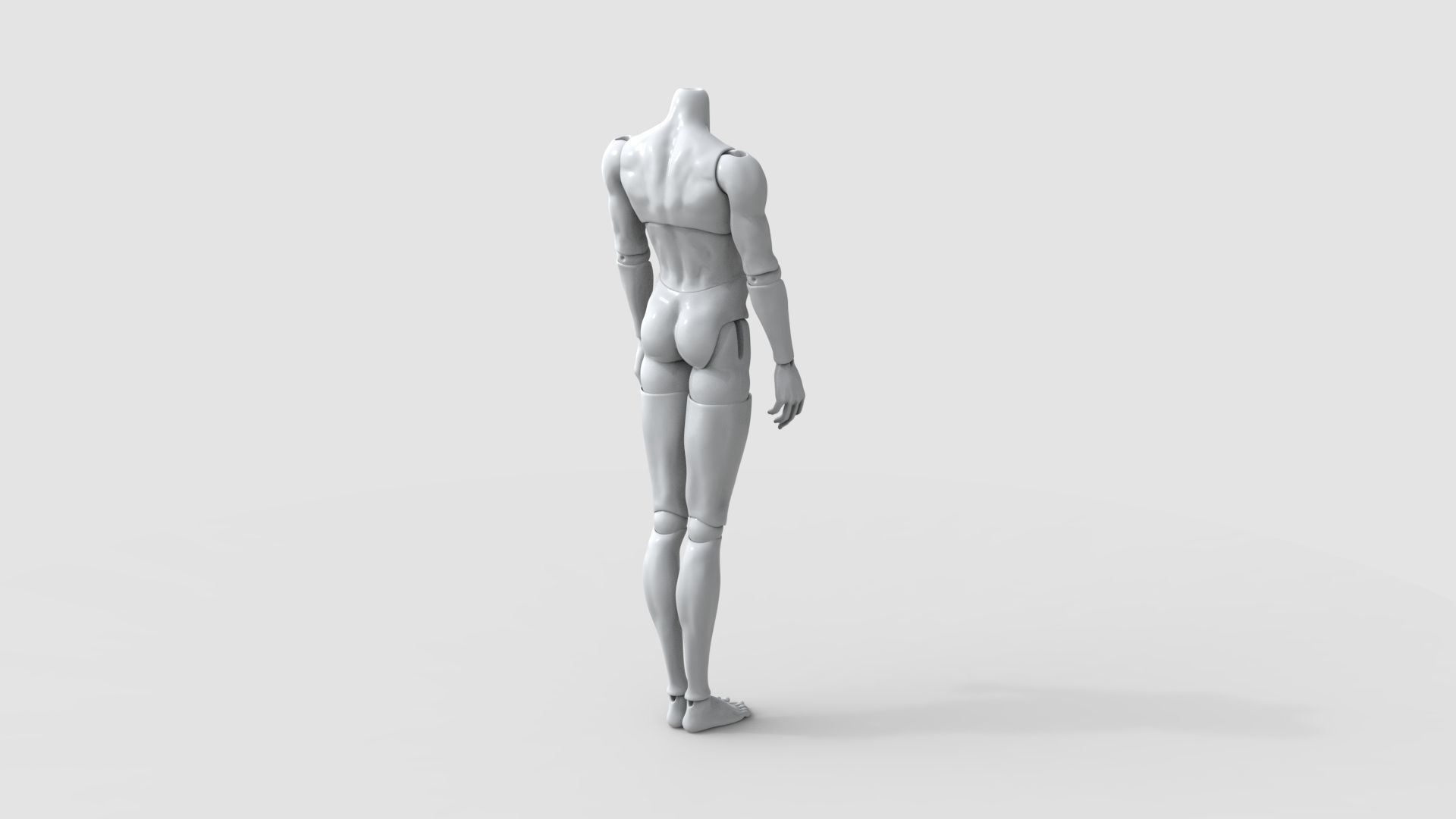 BJD doll boy Caiden ball joint doll 3D print model_14