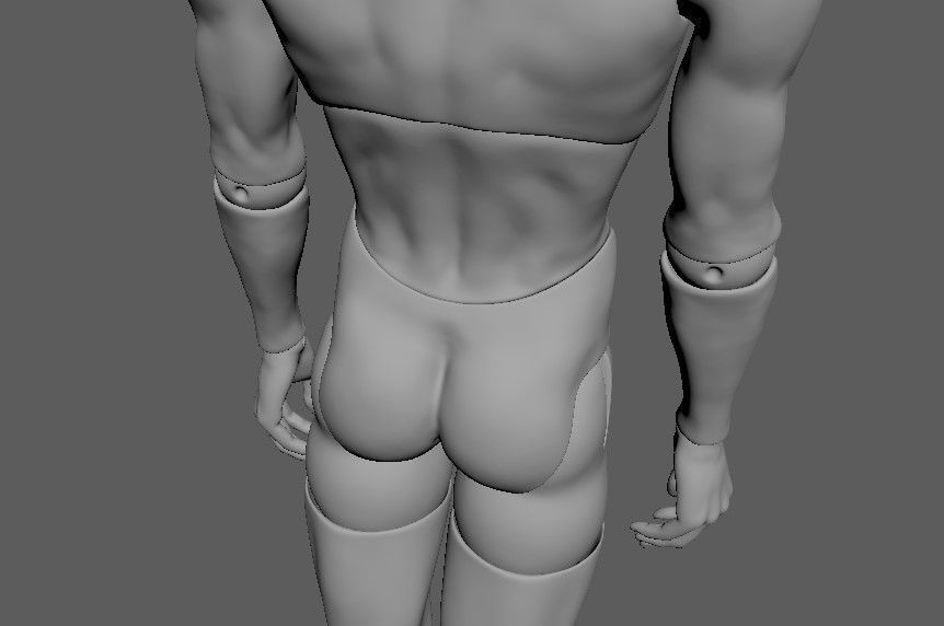 BJD doll boy Caiden ball joint doll 3D print model_24